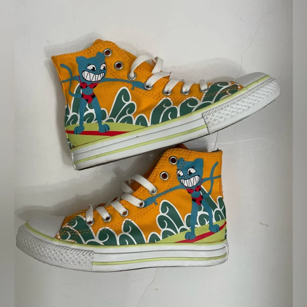 Converse Chuck Yellow/Blue/Green Taylor All Stars Space Hi Sz(2)